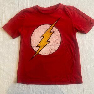 DC Comics The Flash Lightning Bolt Tees Shirt T-Shirt Boys S M 6 8